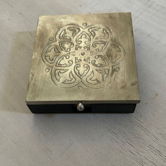 Pier 1 Silver Coaster Set - Picture 2 of 4